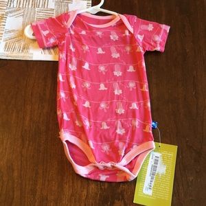 Kickee Pants ruffle onesie